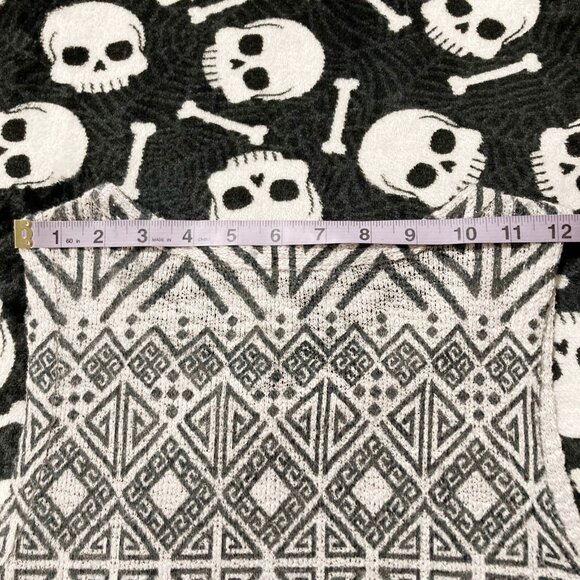 GINGER G Grey geometric print knit tank top ~ Art Deco inspired XS SMALL top - Picture 11 of 13